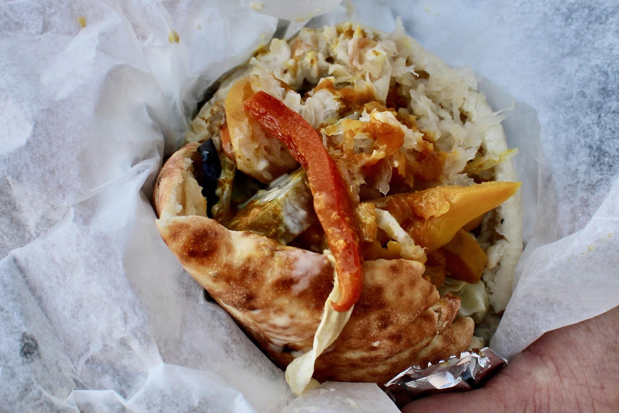 Ever-Expanding Pita Pocket Stuffed