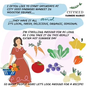 CIY: Farmers Market Shrimp With Mango Salsa